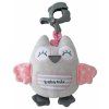 BABY MIX TK/P/1251-6700 Plyšová hrací skříňka Sova růžová 42591
