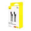 Cable Baseus Cafule USB-C to USB-C 100W,2m, 2psc (Red Black, Grey Black)