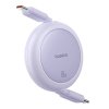 Baseus Free2Pull Mini USB-C to USB-C 60W USB cable, 1m (purple)