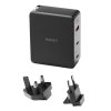 Nástěnná nabíječka Aukey PA-B7O, 1xUSB-A, 2xUSB-C, 140W GaN (černá)
