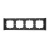 Frame for switch M5 80 quadruple 4-fold SONOFF M5-4C-80-F (graphite/black)