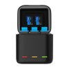 Telesin three-channel box charger + 3 TELESIN batteries for GoPro Hero 9 / 10 / 11 / 12