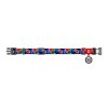 Waudog "Fig" nylon dog collar with QR code, size XL