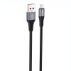 Foneng X112 USB-A to Lightning cable 2.4A, 1m (black)