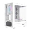 Počítačová skříň Darkflash DB330M + 3 ventilátory aRGB (bílá)