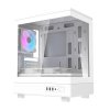 Počítačová skříň Darkflash DB330M + 3 ventilátory aRGB (bílá)