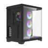 Počítačová skříň Darflash FT418 PRO + 7 ventilátorů aRGB (černá)