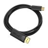 Kabel USB-C na Display Port Choetech XCP-1801BK, jednosměrný, 4K, 1,8 m (černý)