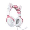 Herní sluchátka ONIKUMA X10 White/Pink/Cat Ears