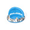 BESTWAY 52559 Nafukovací postýlka Zebra 97x66 se stříškou a nafukovacím dnem