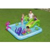 BESTWAY 53052 Nafukovací bazén/hřiště se skluzavkou Akvárium 239x206x86cm