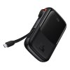 Powerbanka Baseus Qpow PRO s kabelem, 10000 mAh, 22,5 W (černá)
