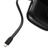 Powerbanka Baseus Qpow PRO s kabelem Lightning, portem USB-C a USB 20000 mAh, 20 W (černá)