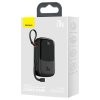 Powerbanka Baseus Qpow PRO s kabelem Lightning, portem USB-C a USB 20000 mAh, 20 W (černá)