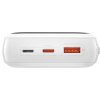 Powerbanka Baseus Qpow PRO s kabelem Lightning, portem USB-C a USB 20000mAh, 20W (bílá)