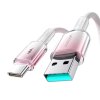 Joyroom S-A42 3A USB-A USB-C kabel 1,2 m bílý