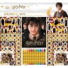 Samolepkový set s omalovánkami a voskovkami 500ks Harry Potter