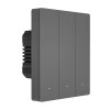 Chytrý WiFi nástěnný spínač SONOFF M5-3C-80 (3kanálový, pro rám, grafitový)