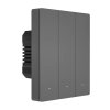 Chytrý WiFi nástěnný spínač SONOFF M5-3C-80 (3kanálový, pro rám, grafitový)