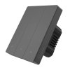 Chytrý WiFi nástěnný spínač SONOFF M5-3C-80 (3kanálový, pro rám, grafitový)