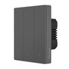 Chytrý WiFi nástěnný spínač SONOFF M5-3C-80 (3kanálový, pro rám, grafitový)