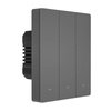 Chytrý WiFi nástěnný spínač SONOFF M5-3C-80 (3kanálový, pro rám, grafitový)