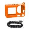 Silikonové pouzdro Sunnylife OA5-BHT885-C s řemínkem pro OSMO ACTION 5 PRO (oranžové)