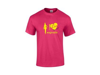 ruzove triko s potiskem