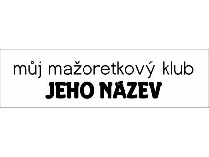samolepka na míru cerna