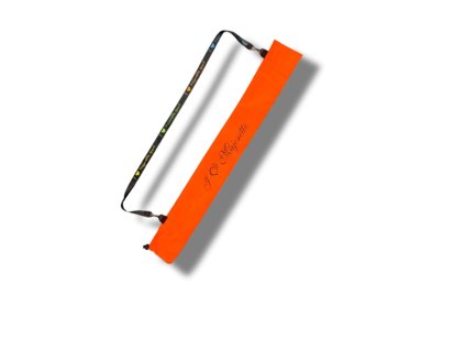 Baton case orange neon script