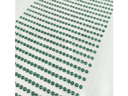 2515 4 nalepovaci glitry na archu 3 mm zelene