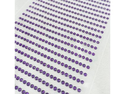 2518 2 nalepovaci glitry na archu 3 mm fialove