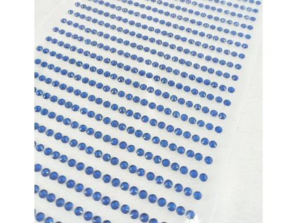 2521 3 nalepovaci glitry na archu 3 mm modre
