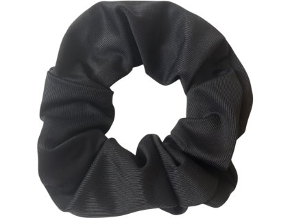 Scrunchies - gumička do vlasov čierna 13 cm
