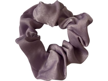 2596 scrunchies gumicka do vlasu fialova perletova