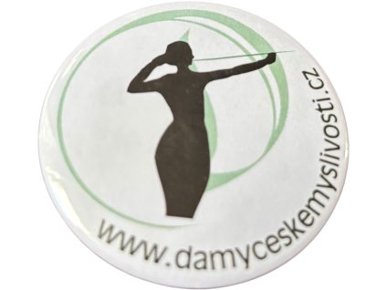 Placka Dámy české myslivosti (Velikost průměr 5,6 cm)