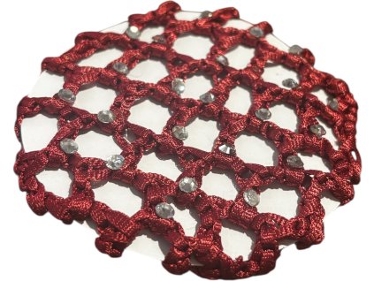 Síťka do vlasů červená