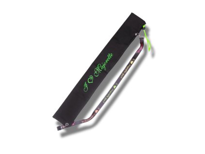 Baton case black - green print