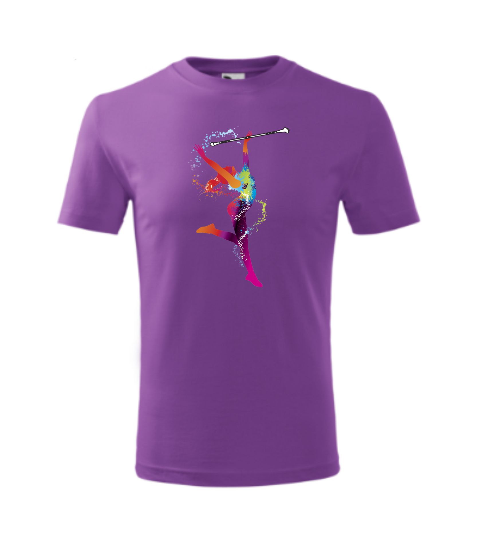 Koszulka dziecięca z tancerką, fioletowa