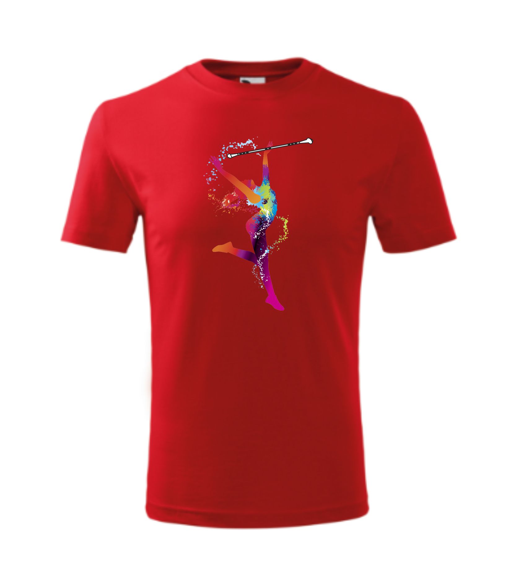 Koszulka dziecięca z tancerką, czerwona