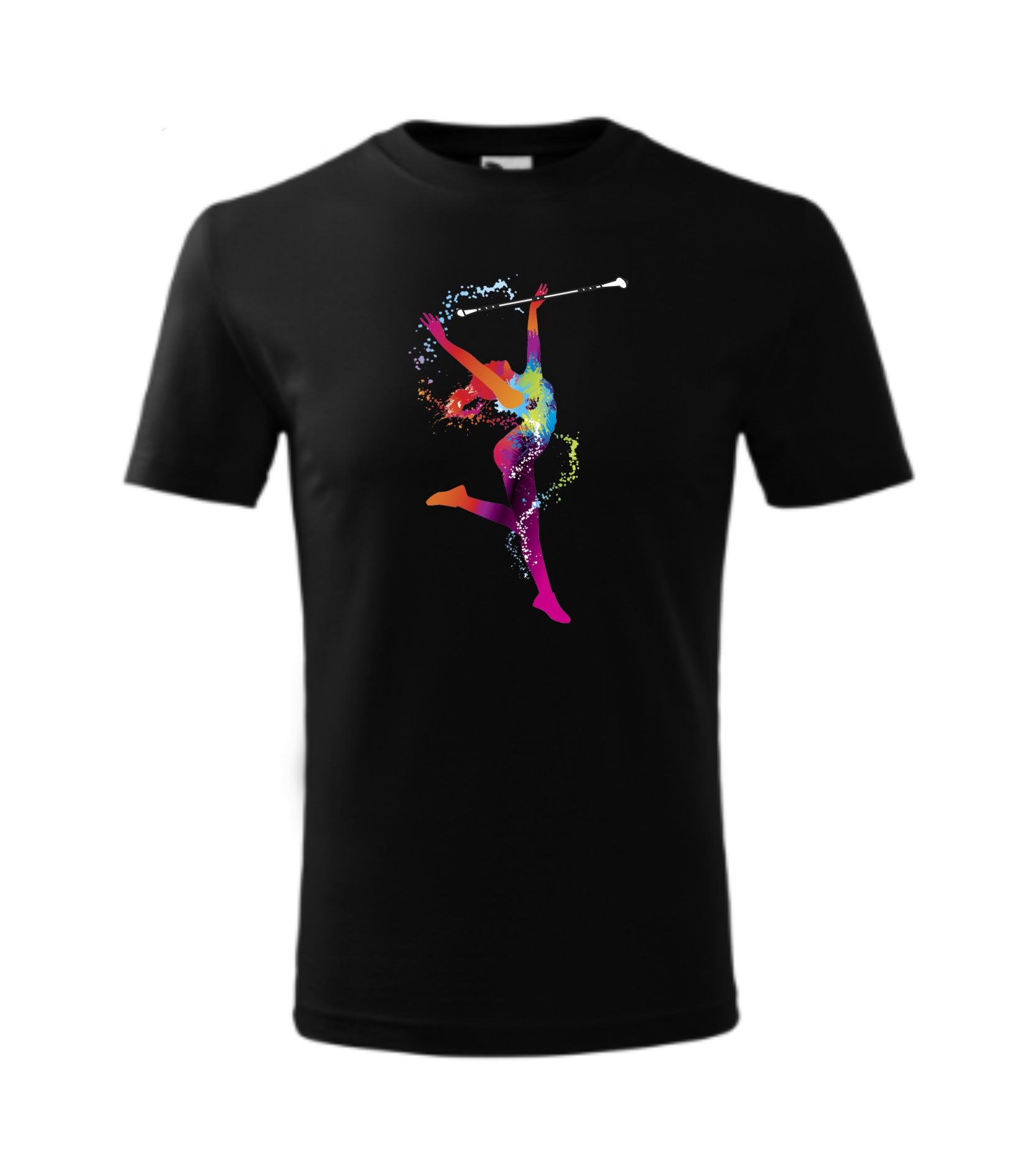 Koszulka dziecięca z tancerką, czarne