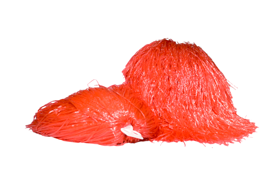 Jednokolorowy pompon - czerwony