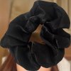 2584 scrunchies gumicka do vlasu cerna 9 cm