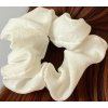 2611 1 scrunchies gumicka do vlasu bila perletova