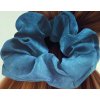 2614 3 scrunchies gumicka do vlasu tmave zelena
