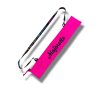 Pink baton case - black print