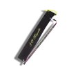 Baton case black with yellow print