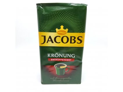 Jacobs Kronung Entkoffeiniert, mletá káva, 500 g