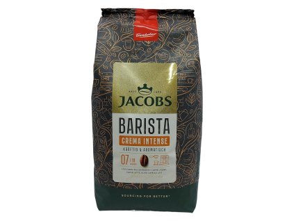 Jacobs Barista Crema INTENSE, zrnková káva, 1 kg