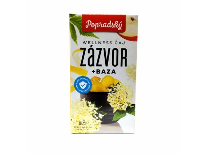 Popradský Wellness čaj zázvor + baza 18 x 2,2g